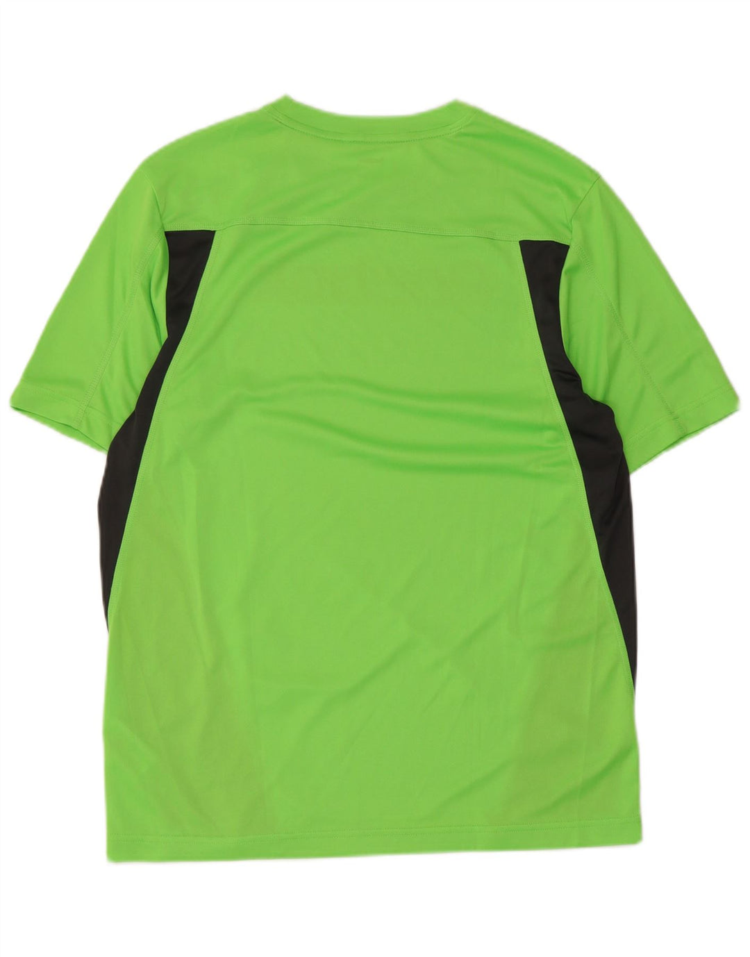 Camiseta gráfica masculina Reebok Top médio verde colorblock poliéster