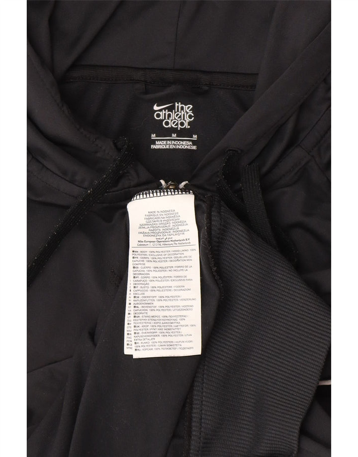 Suéter Nike feminino com capuz e zíper UK 14 médio preto poliéster