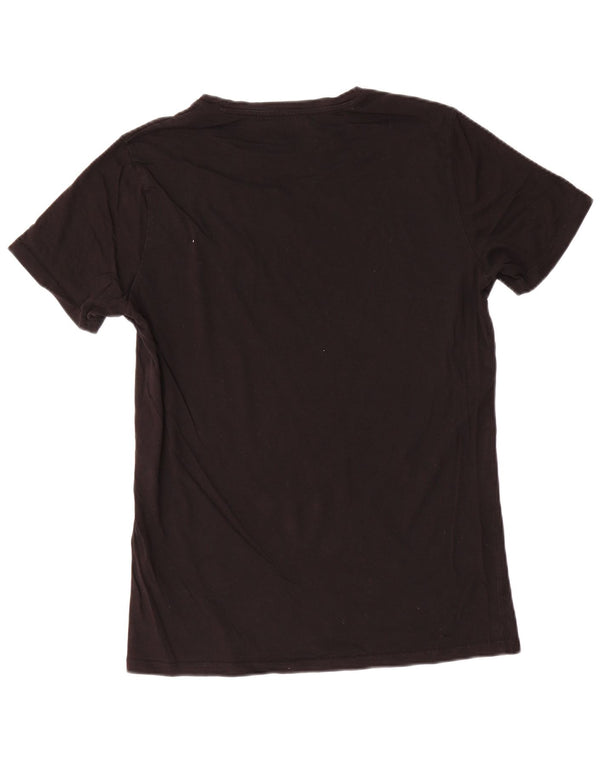 Camiseta masculina Diesel Top grande de algodão preto