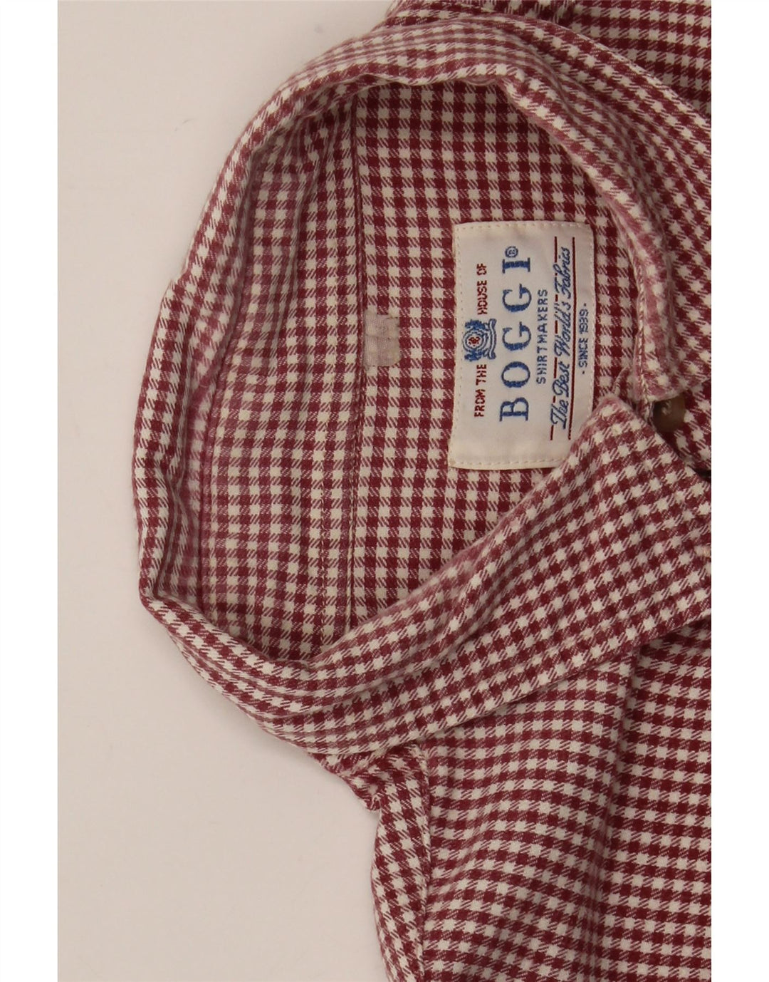 Camisa masculina Boggi grande guingão vermelho