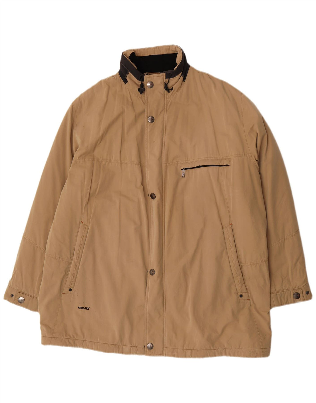 Jaqueta corta-vento masculina Bugatti Gore-Tex UK 62 6XL algodão bege