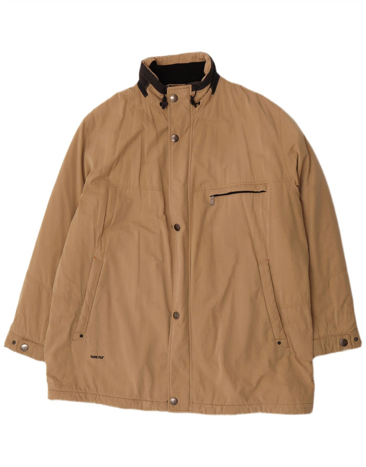 Jaqueta corta-vento masculina Bugatti Gore-Tex UK 62 6XL algodão bege