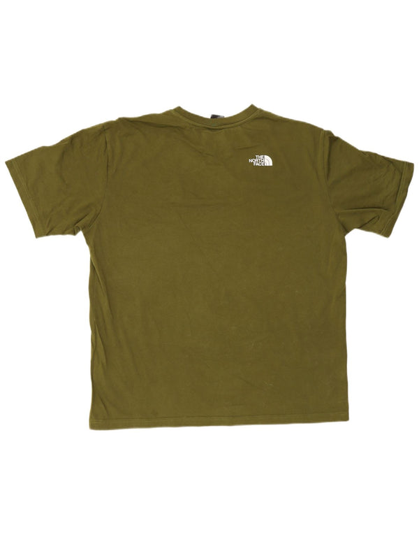 Camiseta masculina The North Face grande algodão verde