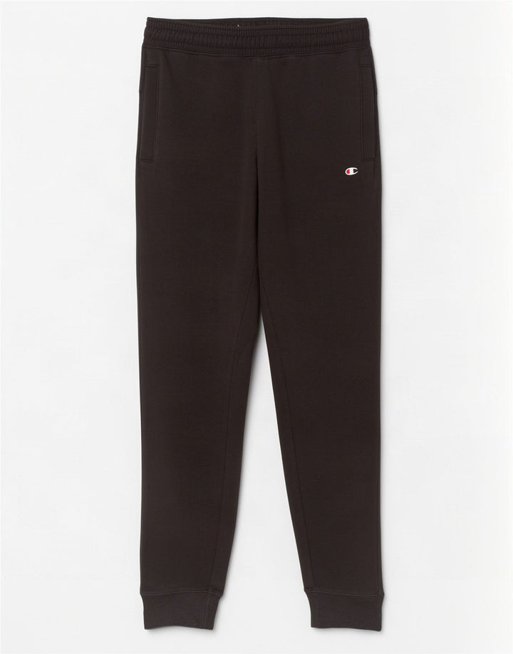 Calça de treino masculina Champion Joggers pequeno algodão preto