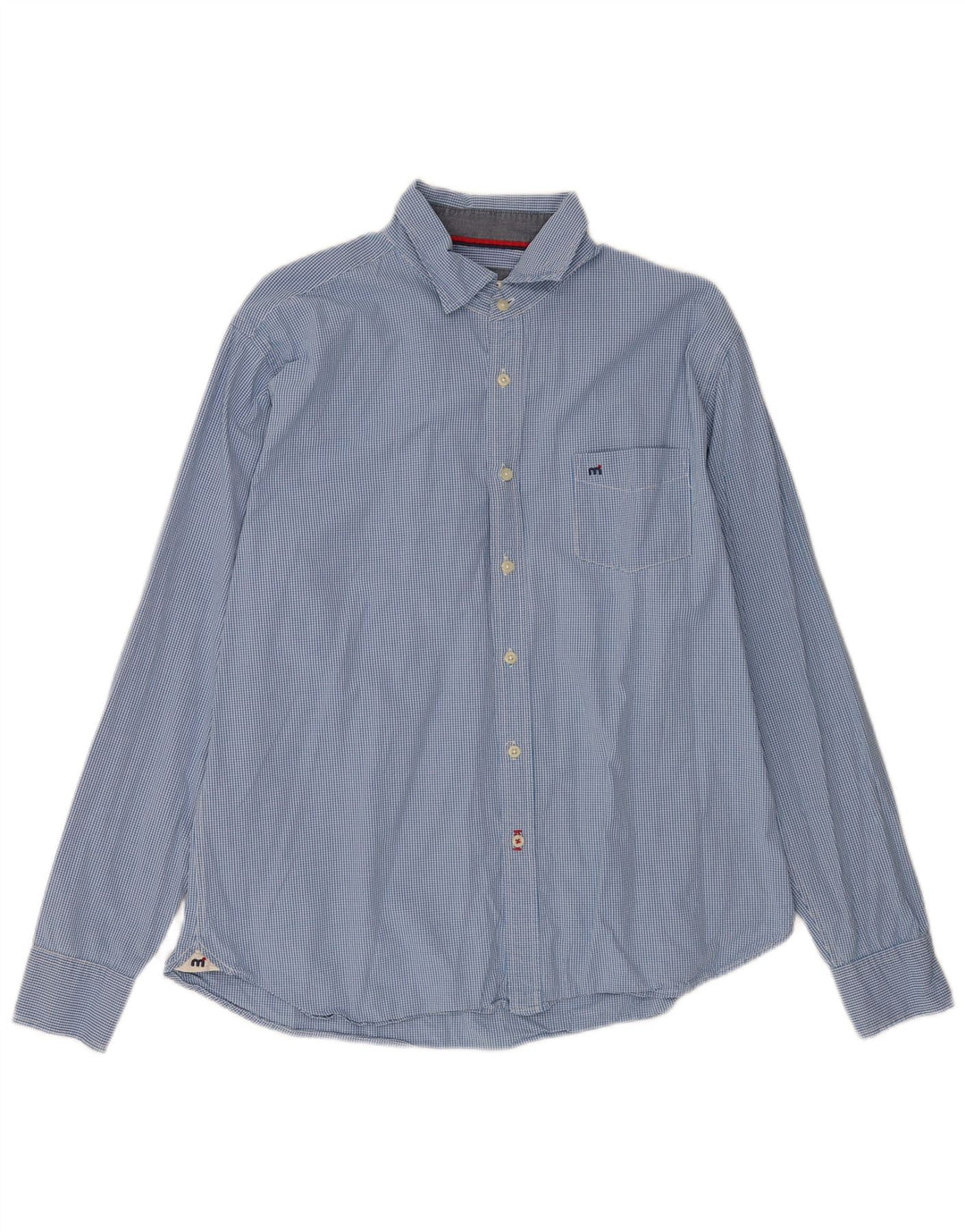 Camisa masculina Mistral XL azul algodão guingão