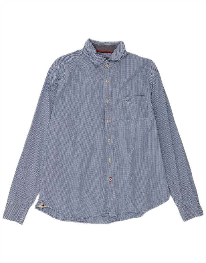 Camisa masculina Mistral XL azul algodão guingão