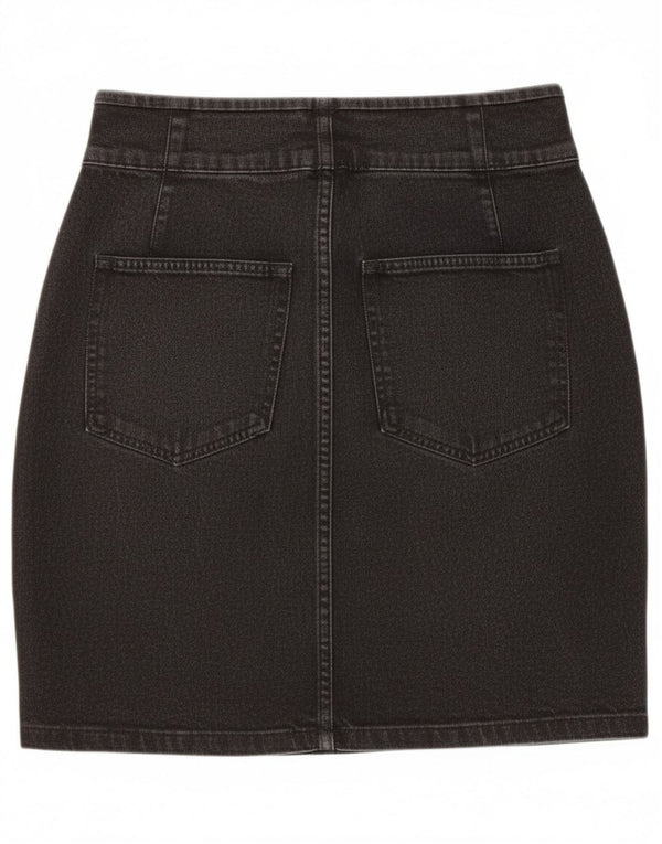 Saia jeans feminina Kappa W26 pequena preta