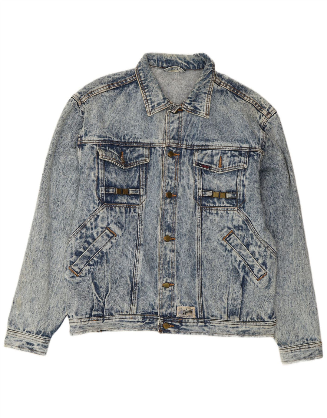 Jaqueta jeans masculina VINTAGE UK 42 XL azul