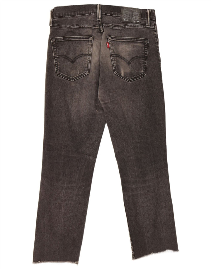 Jeans Levis 511 Slim Masculino W32 L27 Algodão Preto