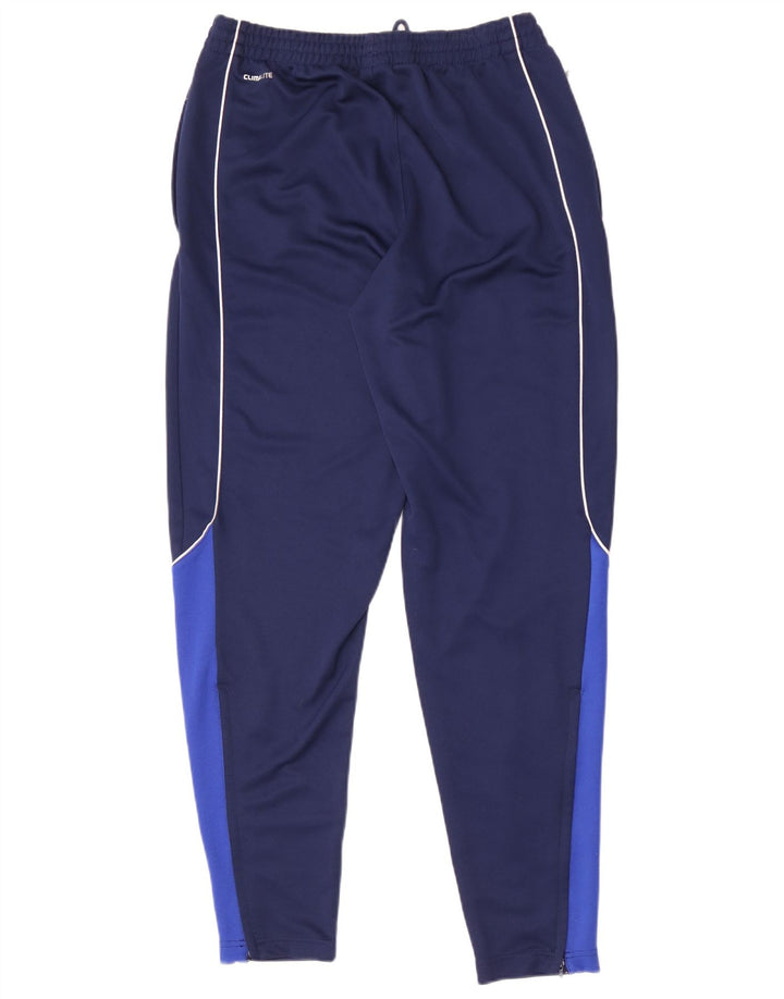 Calça de treino masculina Adidas Climalite médio azul marinho colorblock
