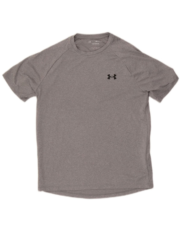 Camiseta masculina Under Armour pequena cinza poliéster