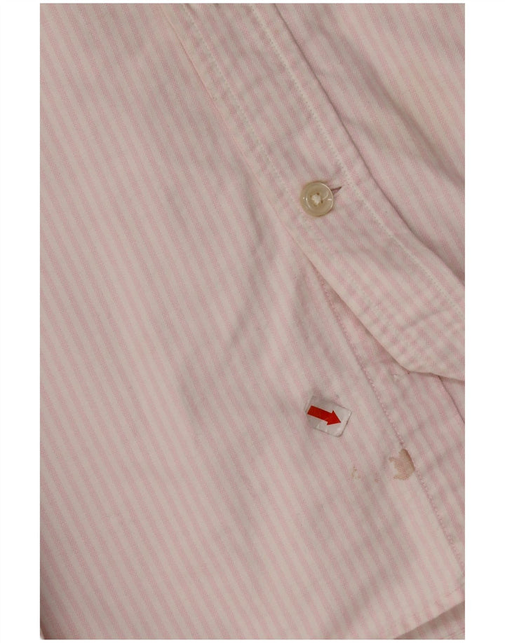 Camisa masculina GANT regular fit XL algodão listrado rosa