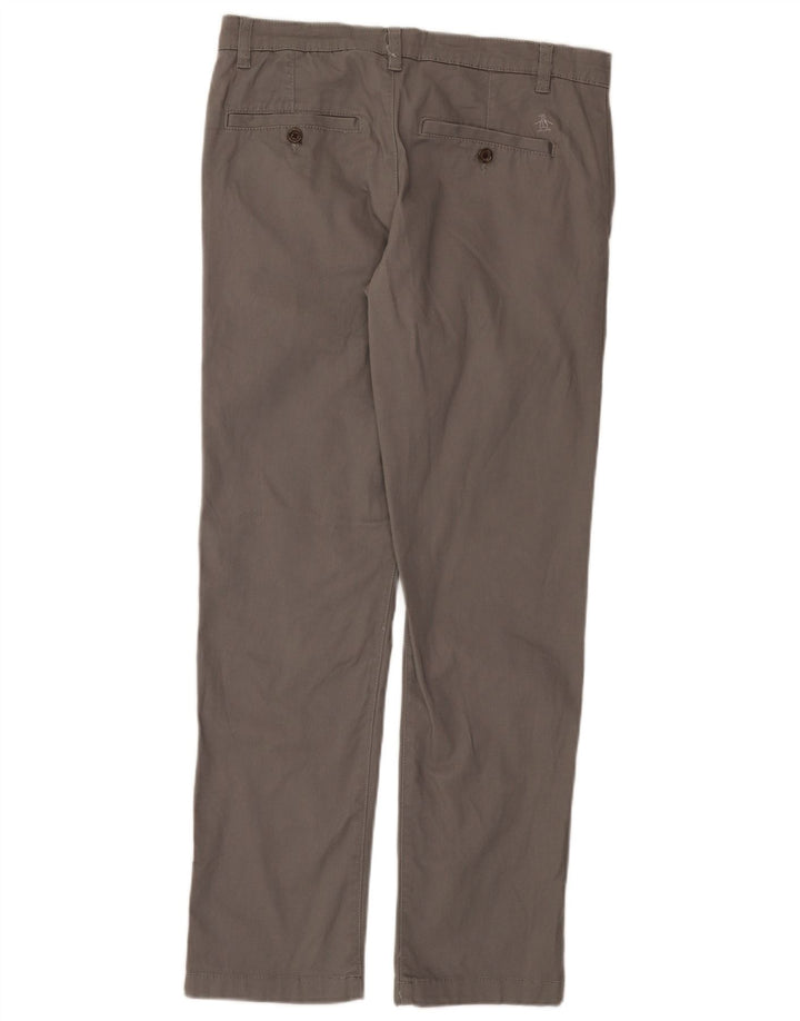 Calça Chino Masculina Slim Penguin W32 L32 Algodão Cinza