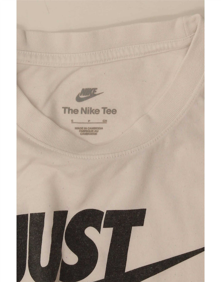 Camiseta masculina Nike Regular Graphic Top pequena branca esportiva
