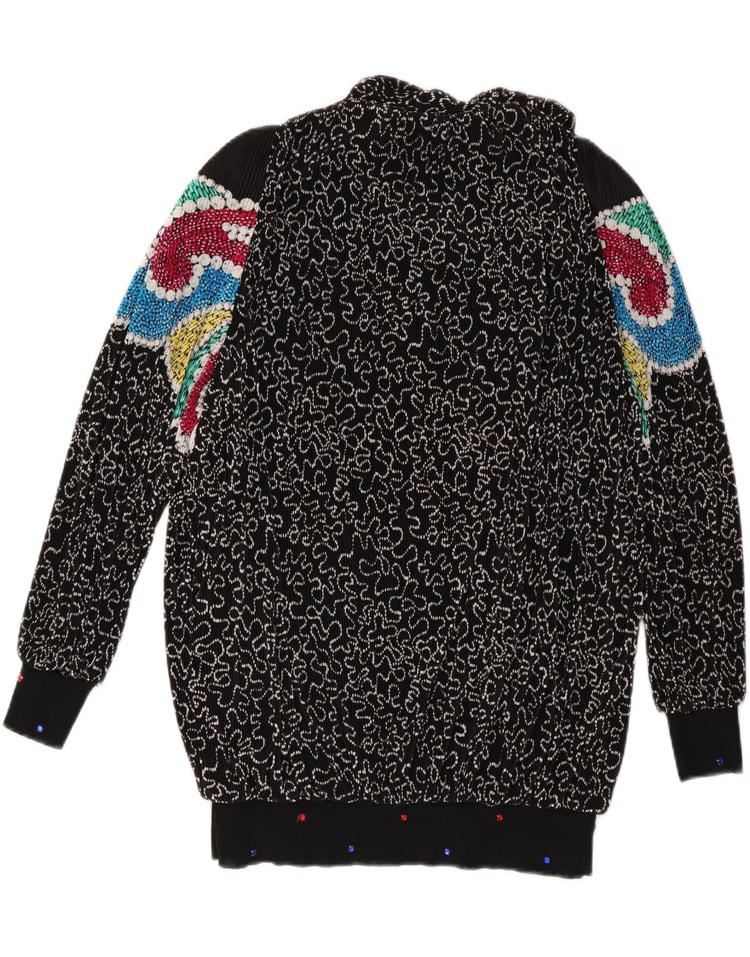 VIRGINIE Suéter feminino grande com decote em V Reino Unido 18 XL preto