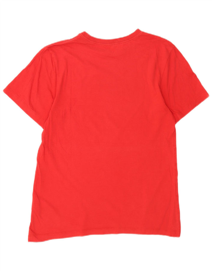 Camiseta Nike masculina gráfica top pequeno algodão vermelho