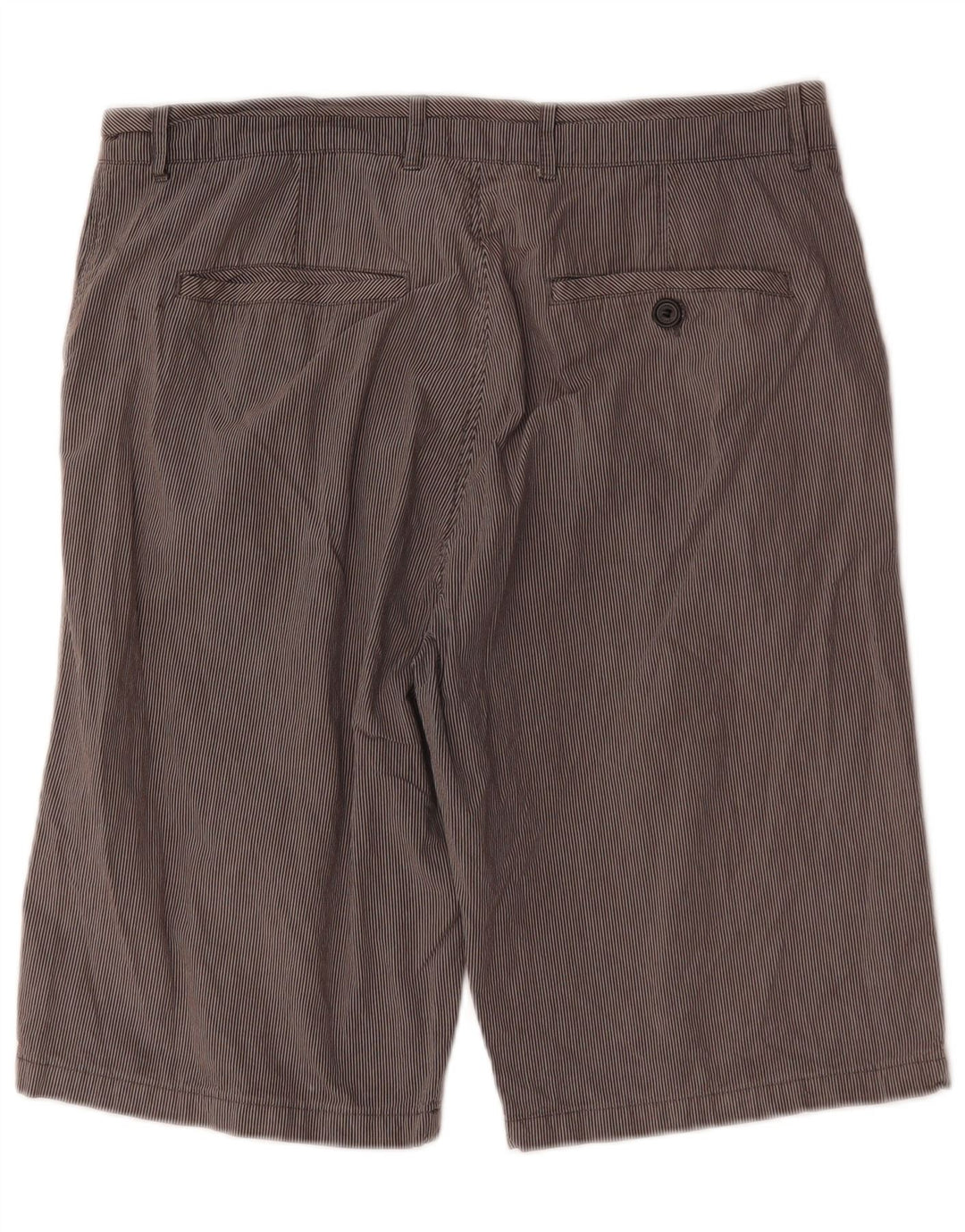 Shorts Chino masculino Ted Baker W36 grande algodão listrado cinza