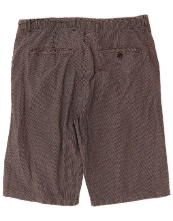 Shorts Chino masculino Ted Baker W36 grande algodão listrado cinza