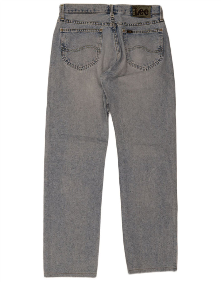 Lee Mens Straight Jeans W33 L34 Azul Algodão