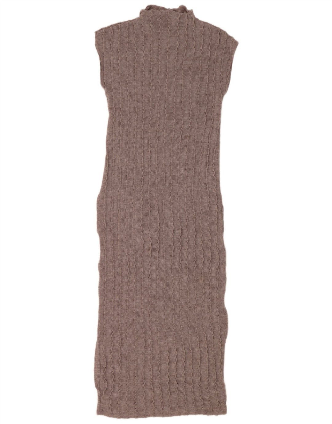 Zara Vestido feminino maxi sem mangas, Reino Unido 12, cinza médio