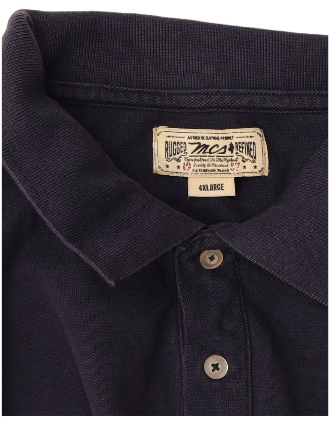 Camisa polo masculina Marlboro Classics 4XL azul marinho