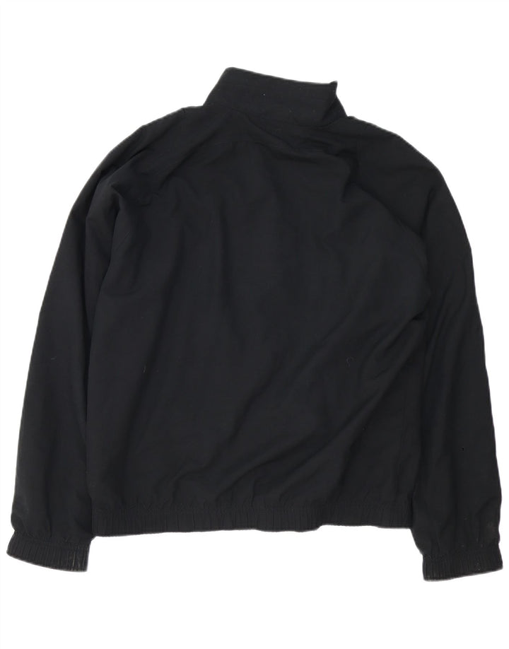 Nike Mens Tracksuit Top Jacket UK 38/40 Médio Preto Poliéster