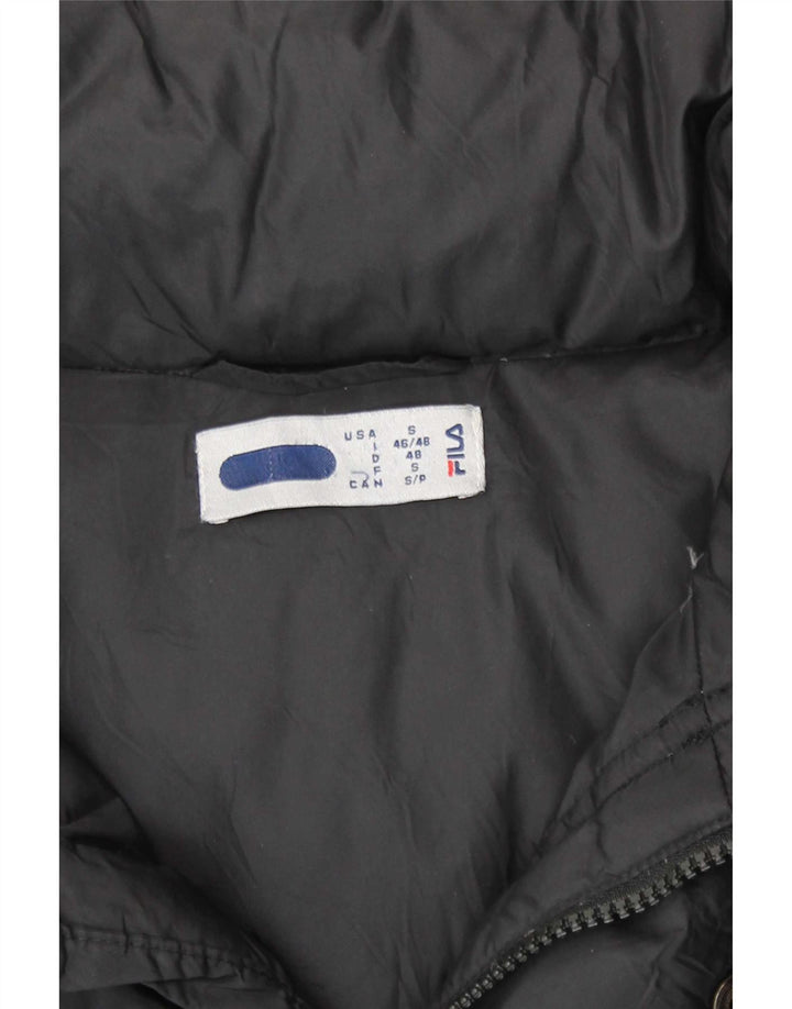 Jaqueta acolchoada masculina Fila IT 46/48 médio preto