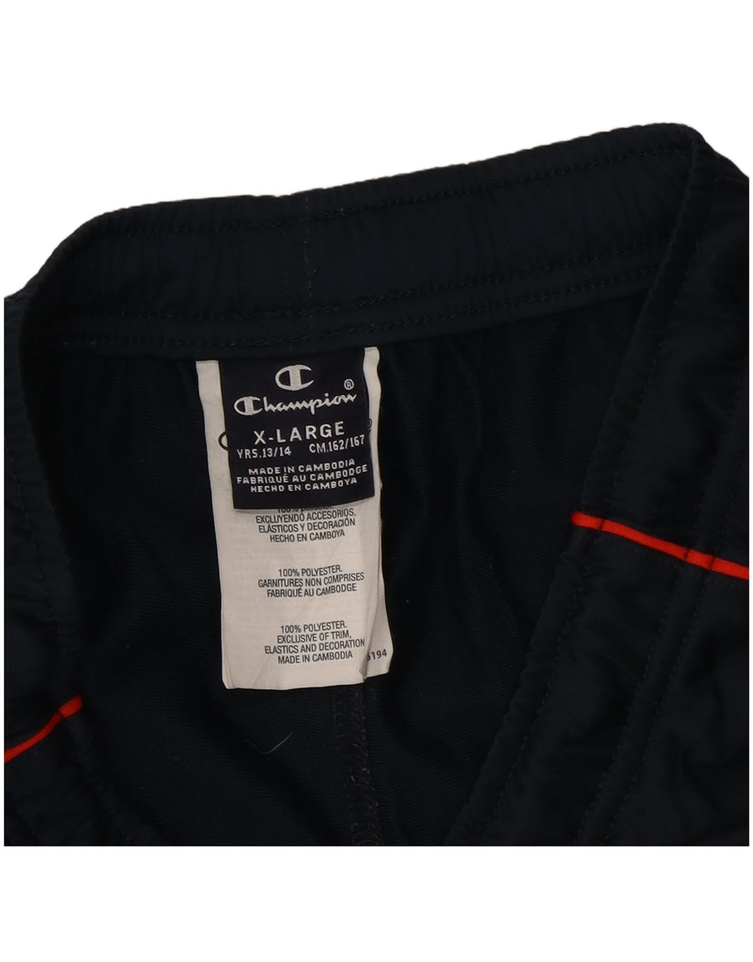 Calça de treino Champion Boys Joggers 13-14 Anos XL Azul Marinho Poliéster