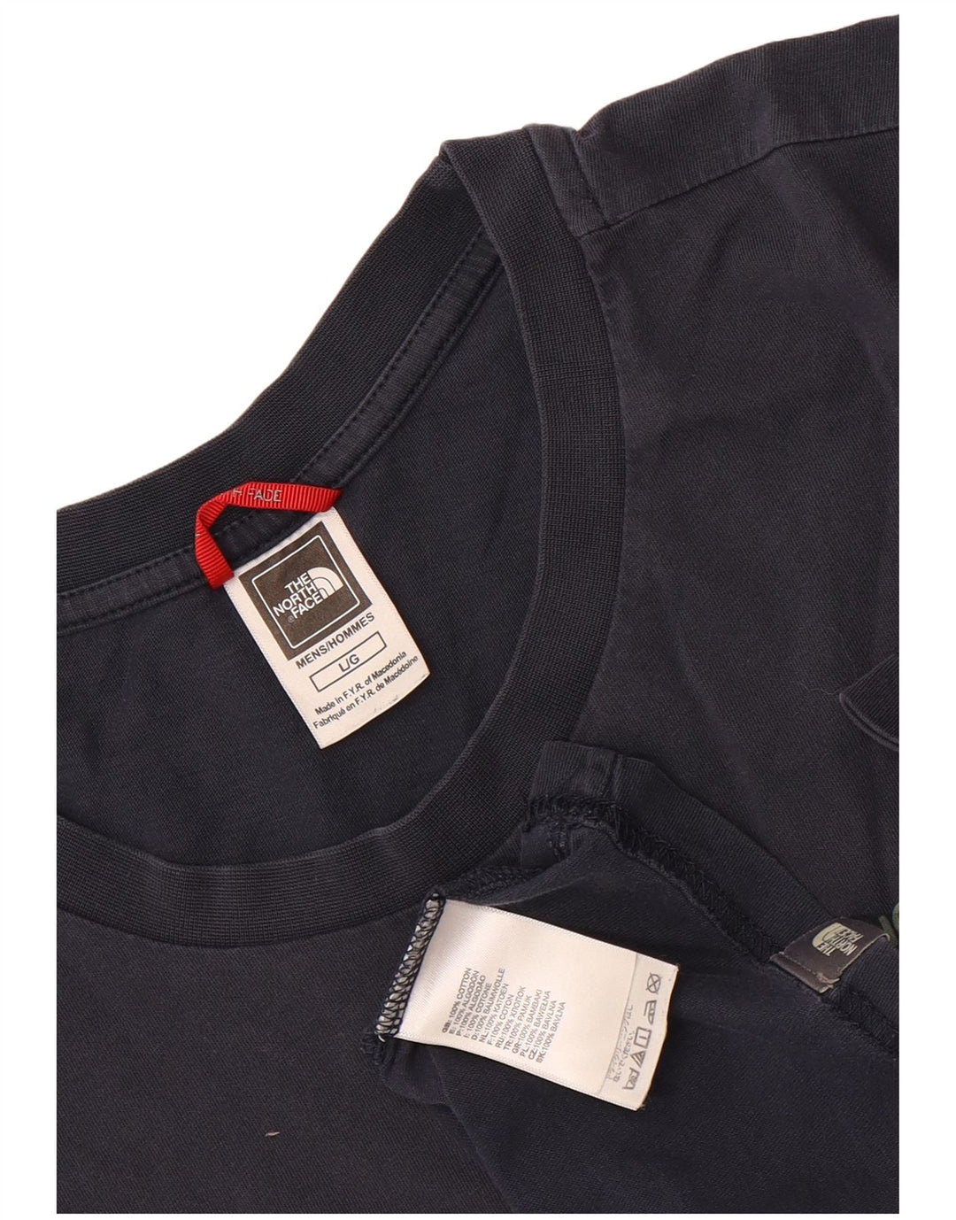 Camiseta masculina The North Face grande algodão azul marinho
