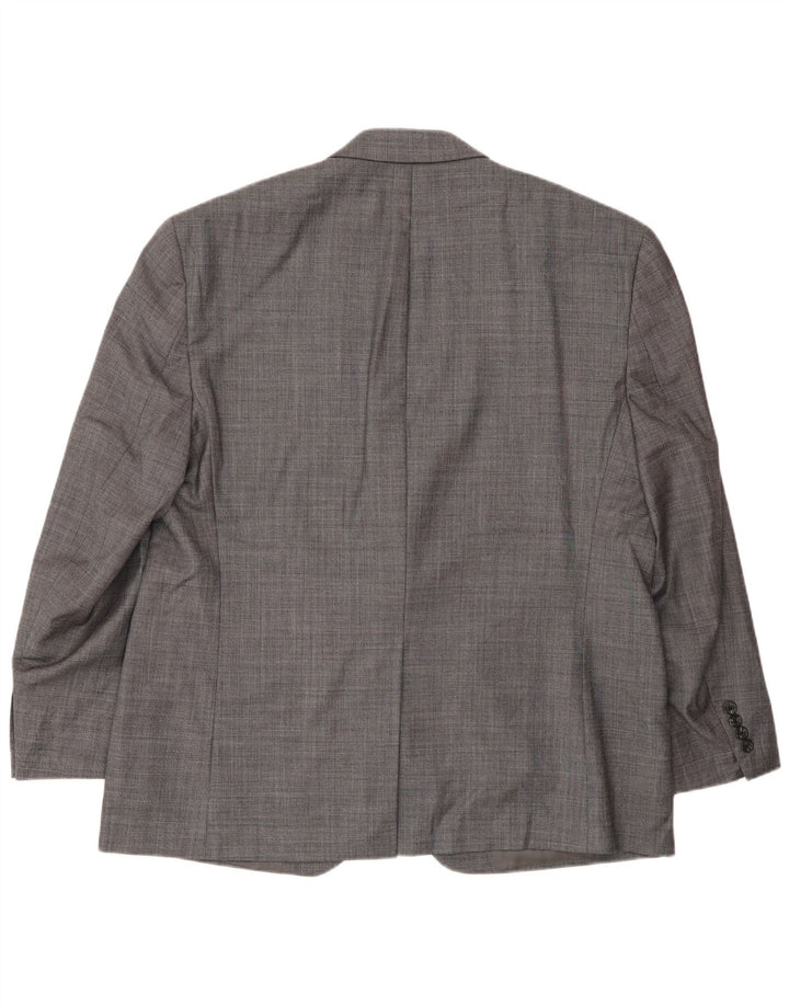 Jaqueta blazer masculina Chaps com 2 botões UK 44 2XL lã cinza