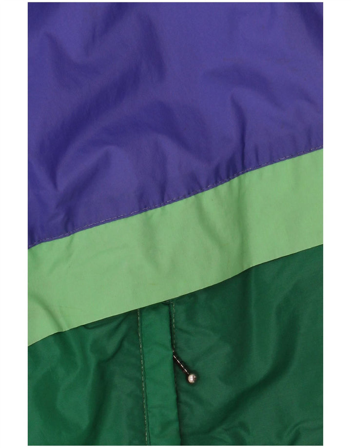 Jaqueta corta-vento masculina K-WAY UK 38 poliamida colorblock roxo médio