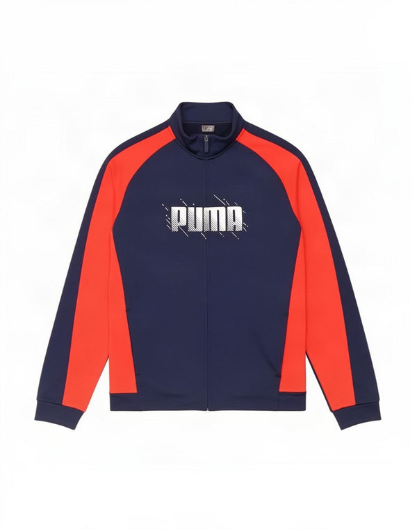 Jaqueta Puma Boys Graphic Tracksuit Top 15-16 Anos Azul Marinho Colorblock