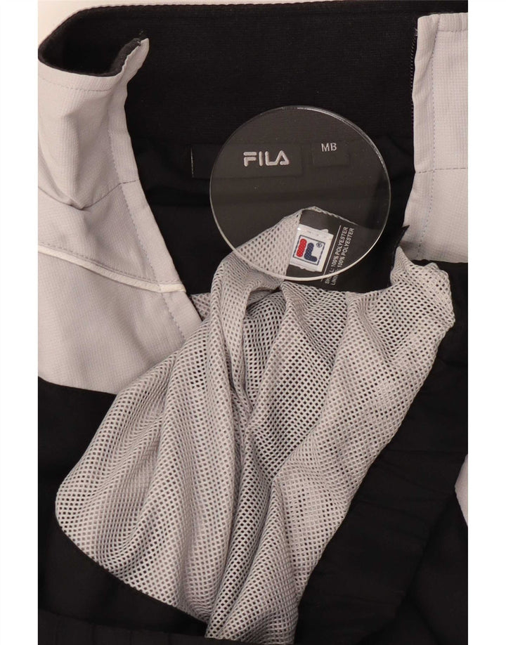 Jaqueta Fila Boys Graphic Tracksuit Top 11-12 Anos Médio Preto Colorblock