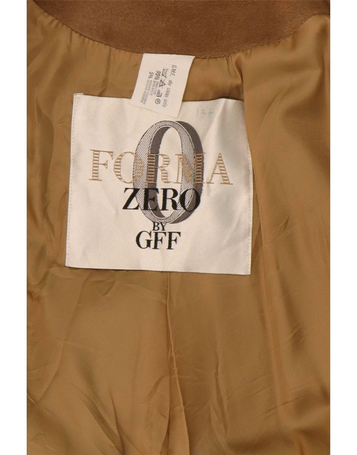 Sobretudo feminino Gianfranco Ferre manga 3/4 Reino Unido 18 XL lã marrom