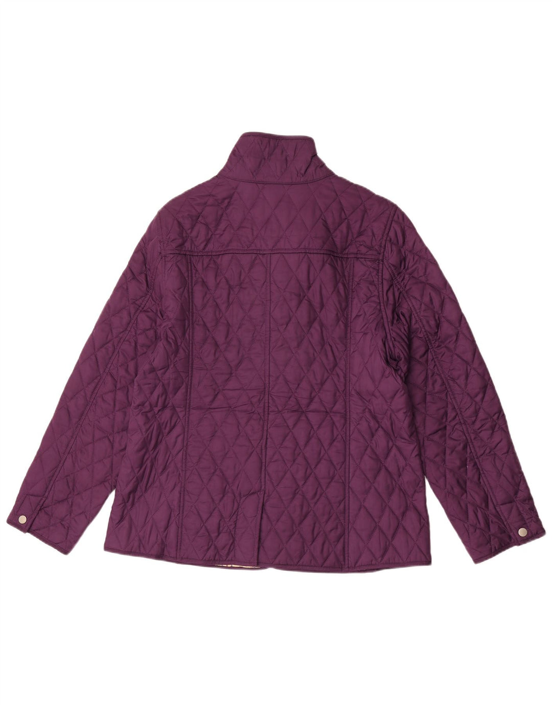 Jaqueta acolchoada feminina L.L.Bean UK 14 poliéster roxo médio