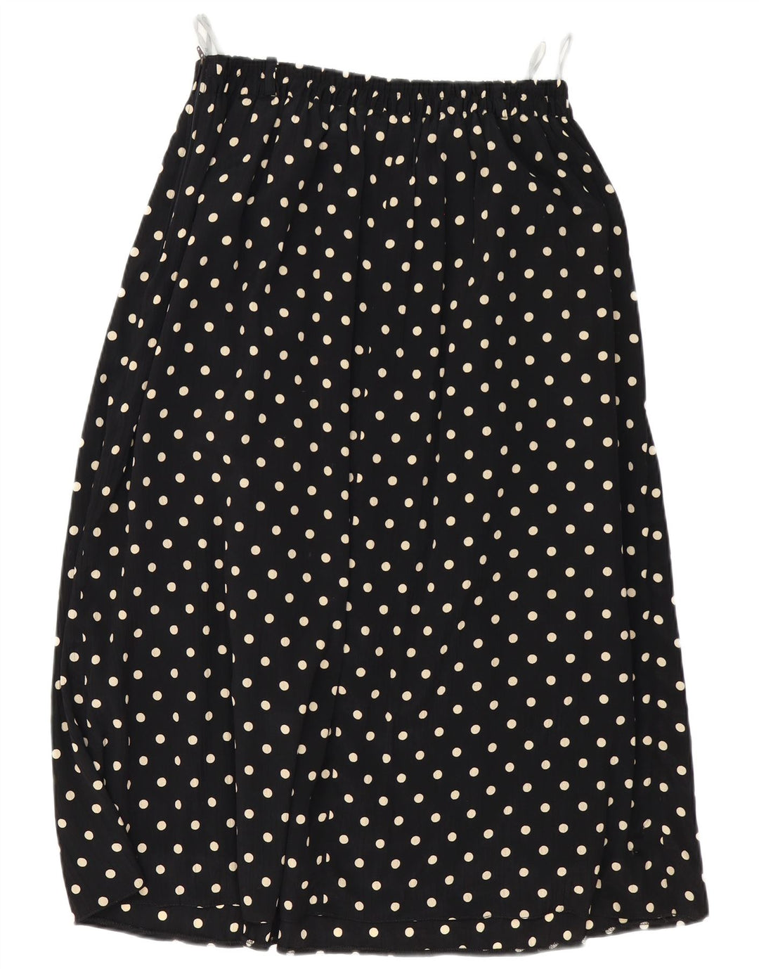Saia plissada feminina vintage W32 grande preta manchada