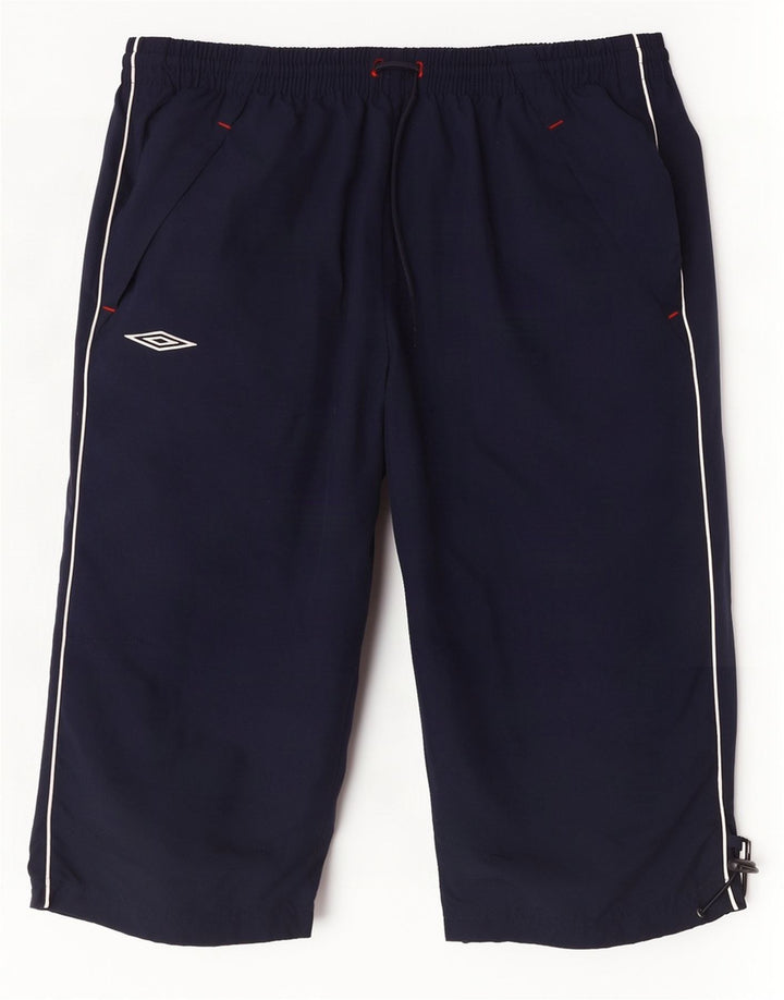 Bermuda esportiva masculina Umbro Graphic Bermuda pequena azul marinho poliéster