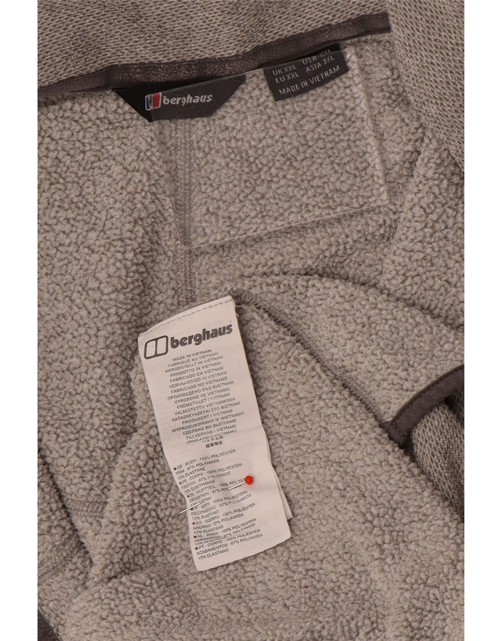 Berghaus moletom masculino com zíper e gola 2XL poliéster cinza