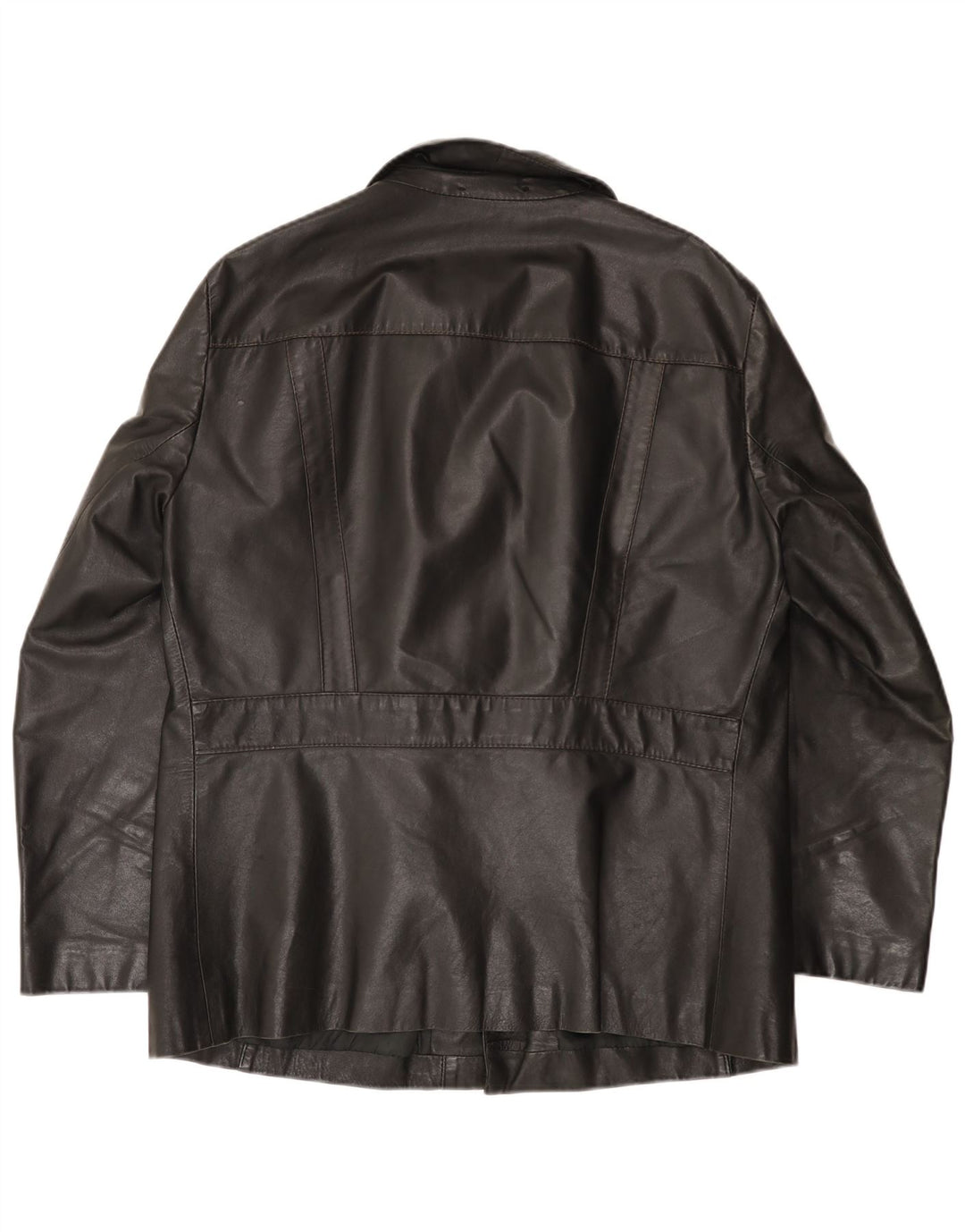 Jaqueta de couro masculina Zeiler UK 40 grande preta