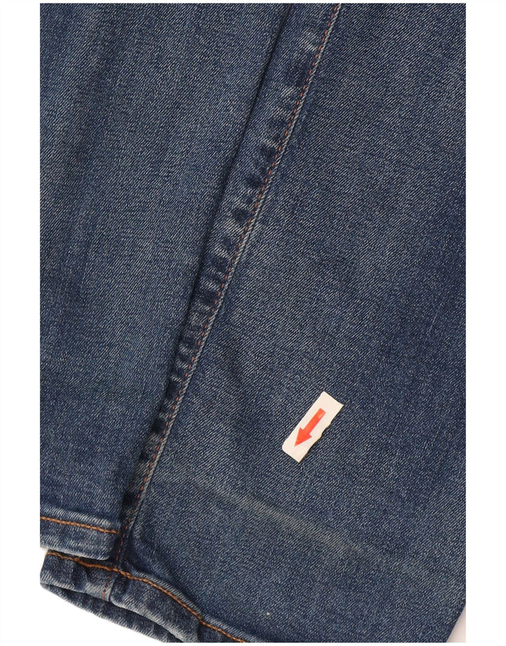 Roy Rogers Feminino Superior Slim Jeans W35 L33 Azul Algodão