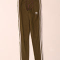 Leggings Adidas Femininas UK 8 Pequenas Cáqui Algodão