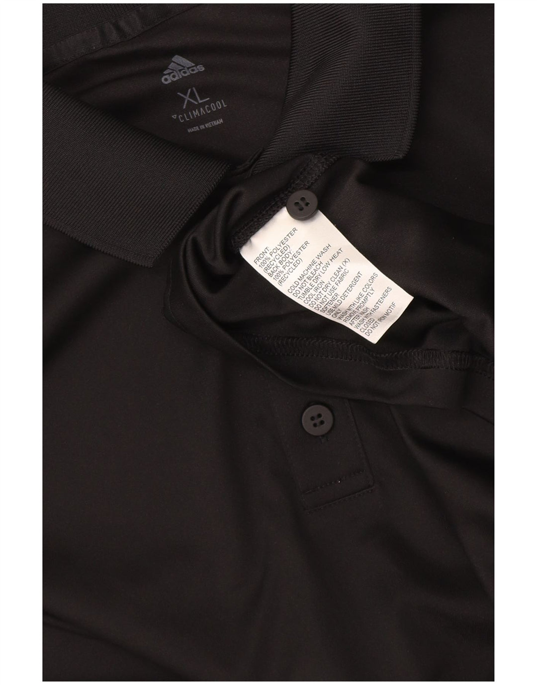 Adidas Mens Climacool Polo Shirt XL Preto Poliéster