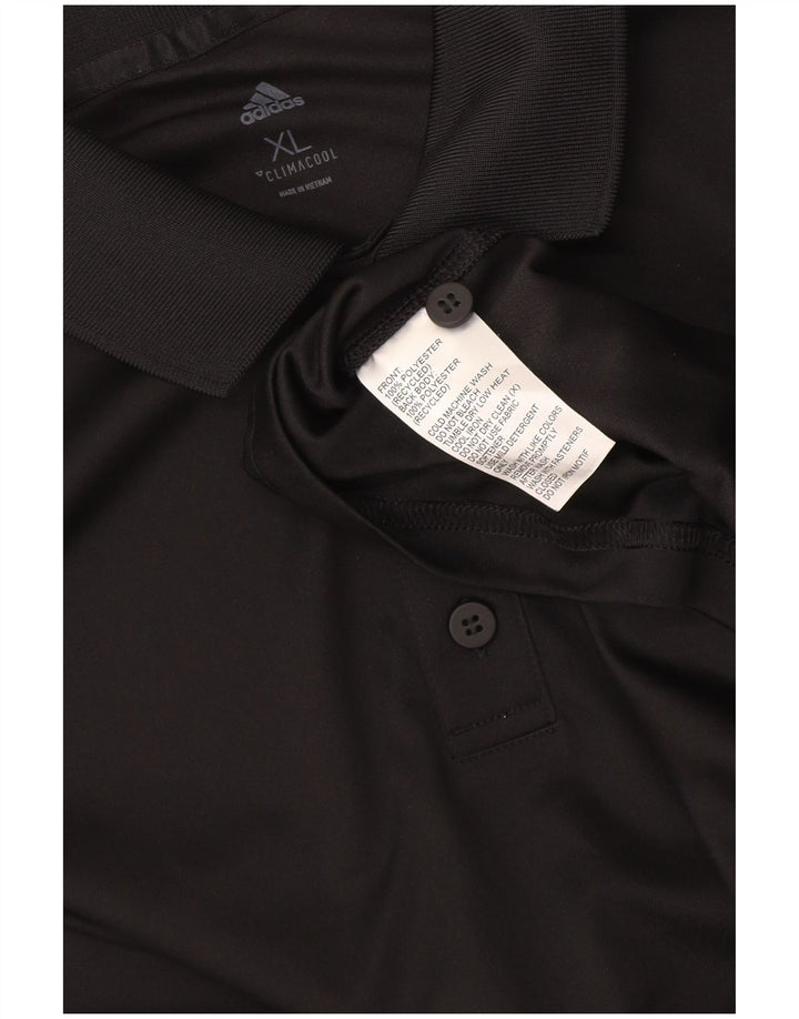 Adidas Mens Climacool Polo Shirt XL Preto Poliéster