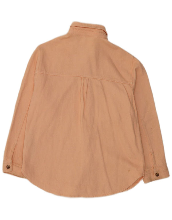 Camisa Overshirt Zara Meninas 11-12 Anos Algodão Rosa
