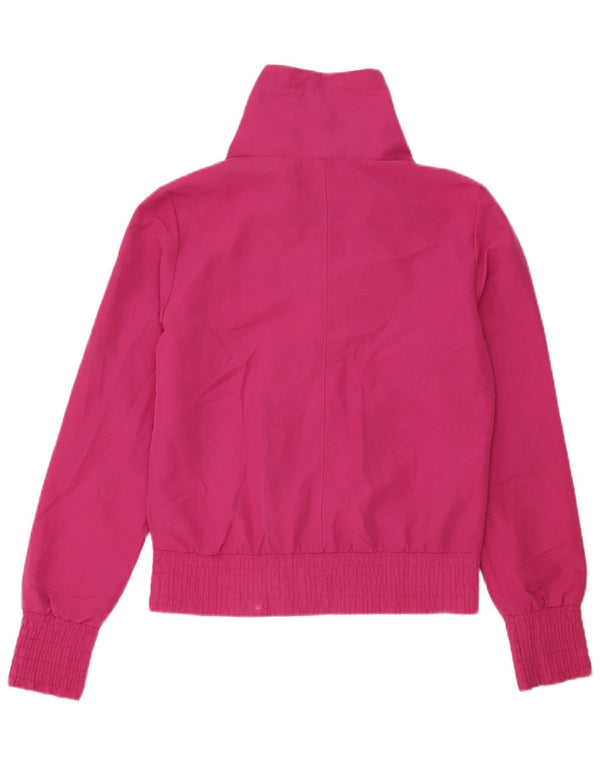 Puma Womens Tracksuit Top Jacket UK 10 Pequeno Poliéster Rosa