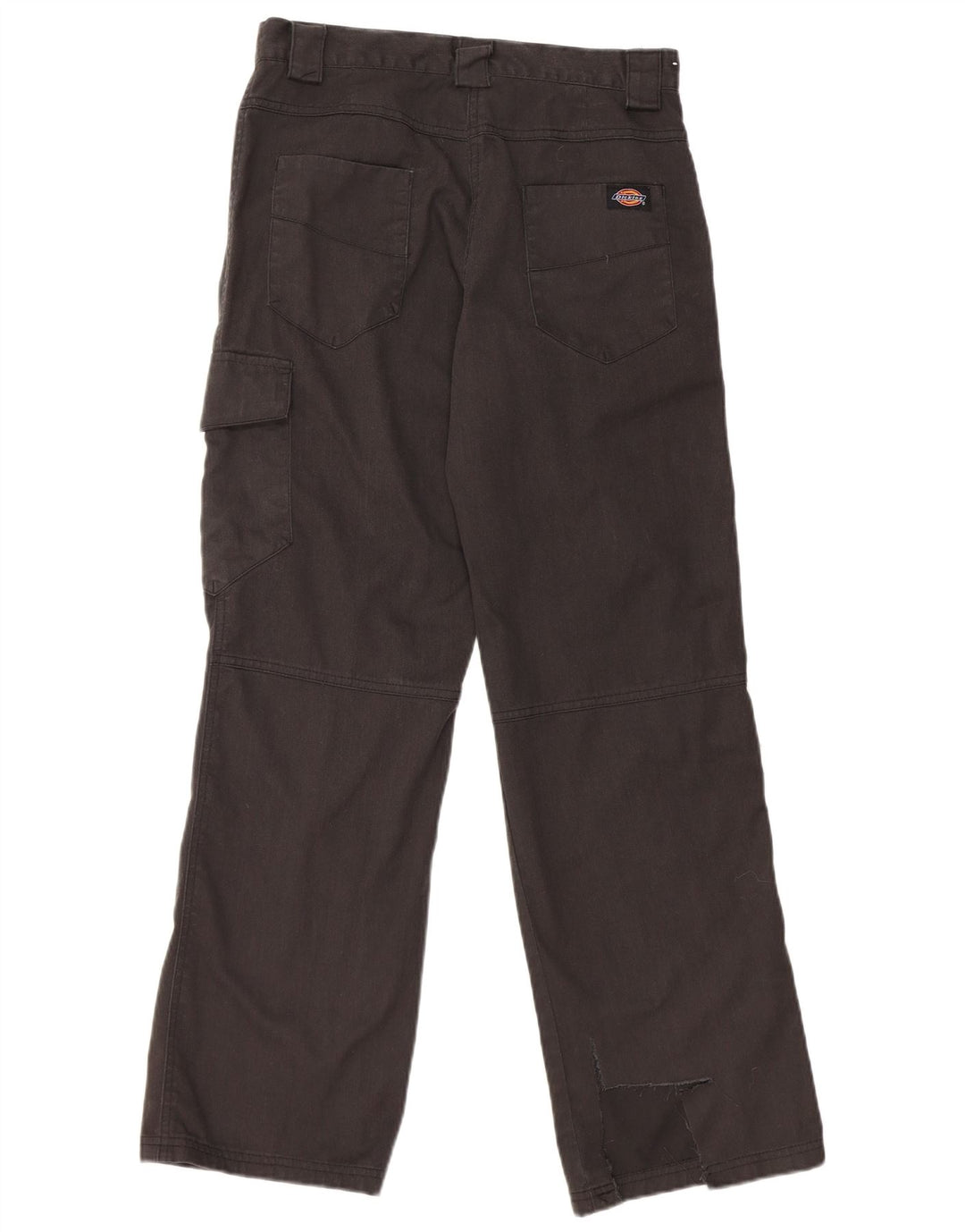 Calças cargo retas femininas Dickies US 10 médio W28 L31 cinza