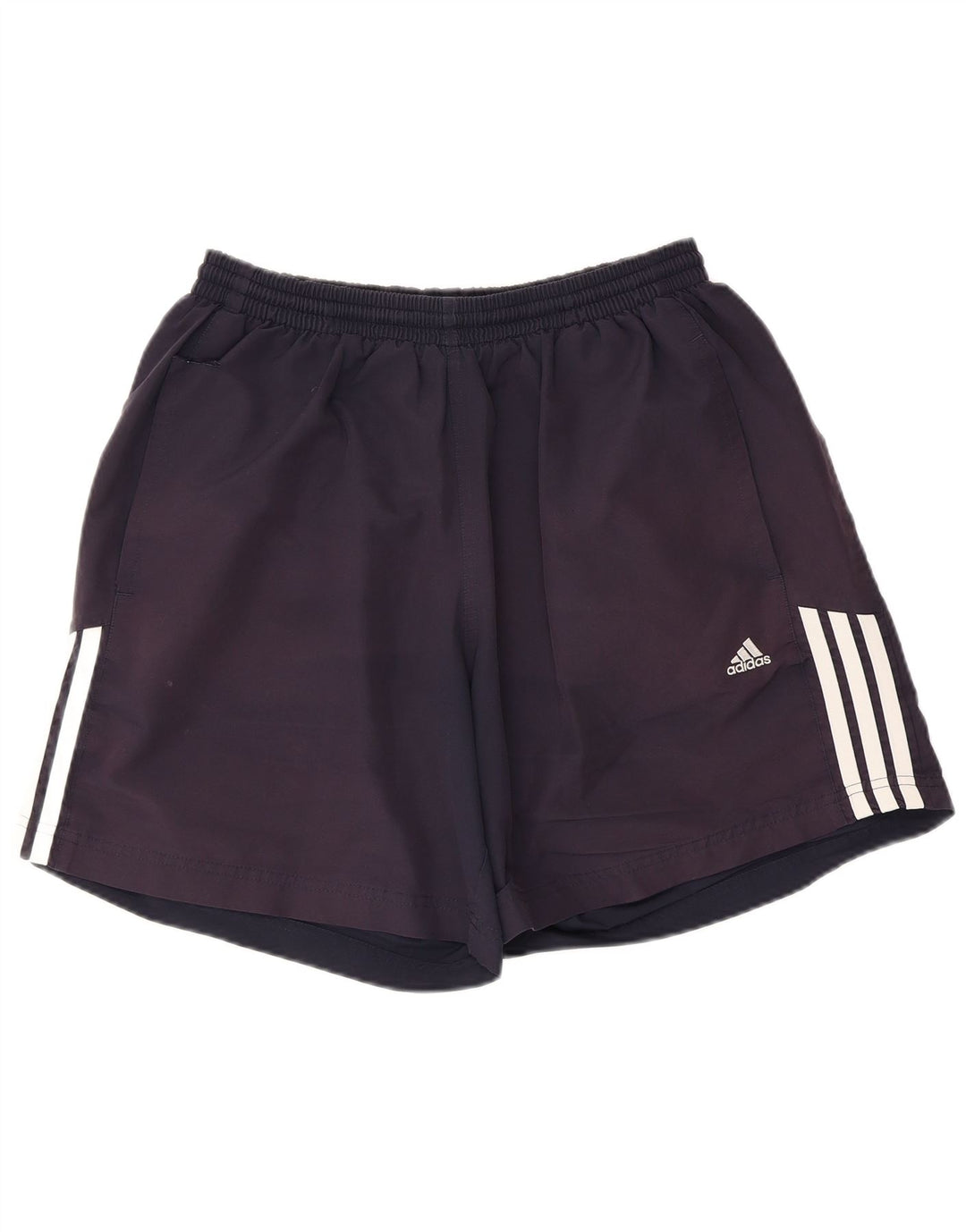 Shorts esportivos masculinos Adidas médio azul marinho poliéster