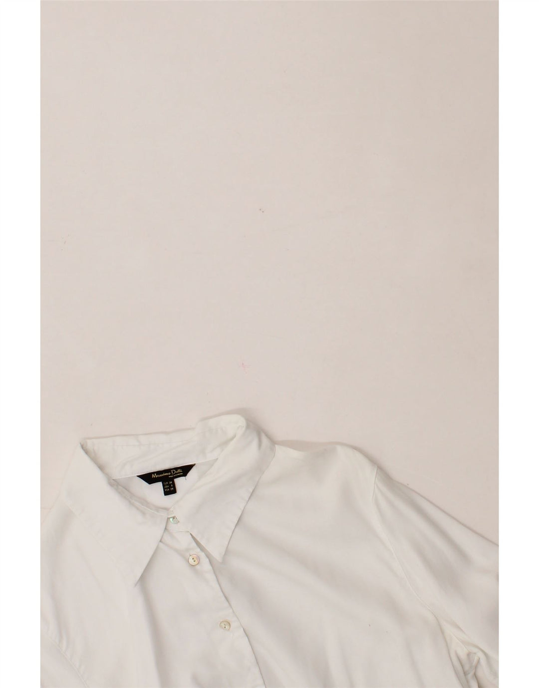 Camisa feminina MASSIMO DUTTI EU 38 pequena branca Lyocell
