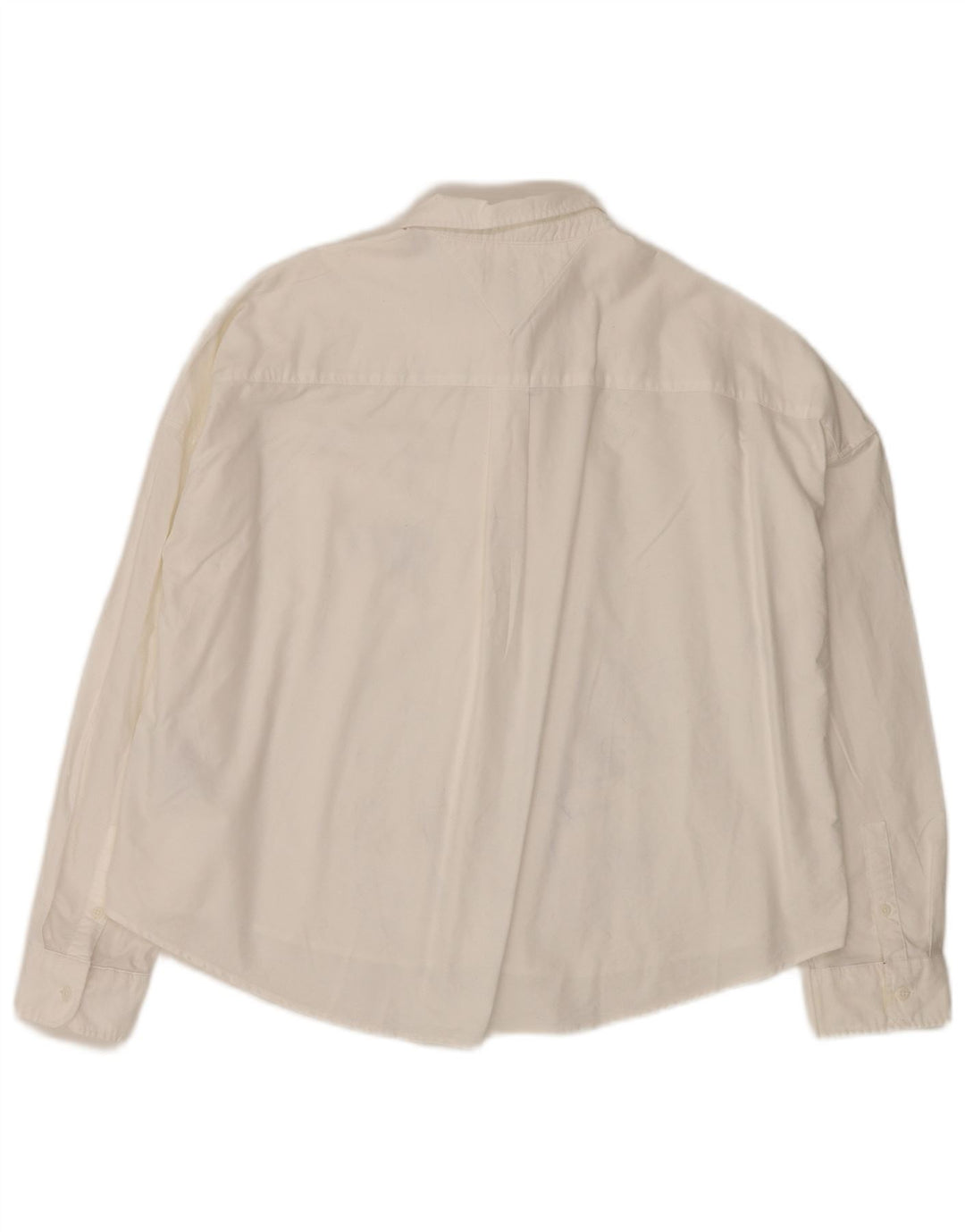 Camisa oversized feminina Tommy Hilfiger Reino Unido 14 médio algodão branco