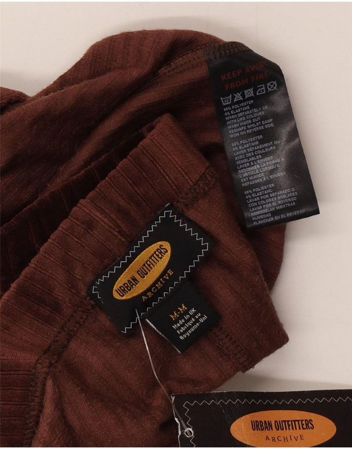 Leggings femininas Urban Outfitters Flare UK 14 poliéster marrom médio